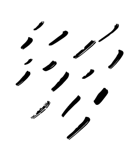 Lead Generation 6 Abstract black brush strokes forming diagonal pattern