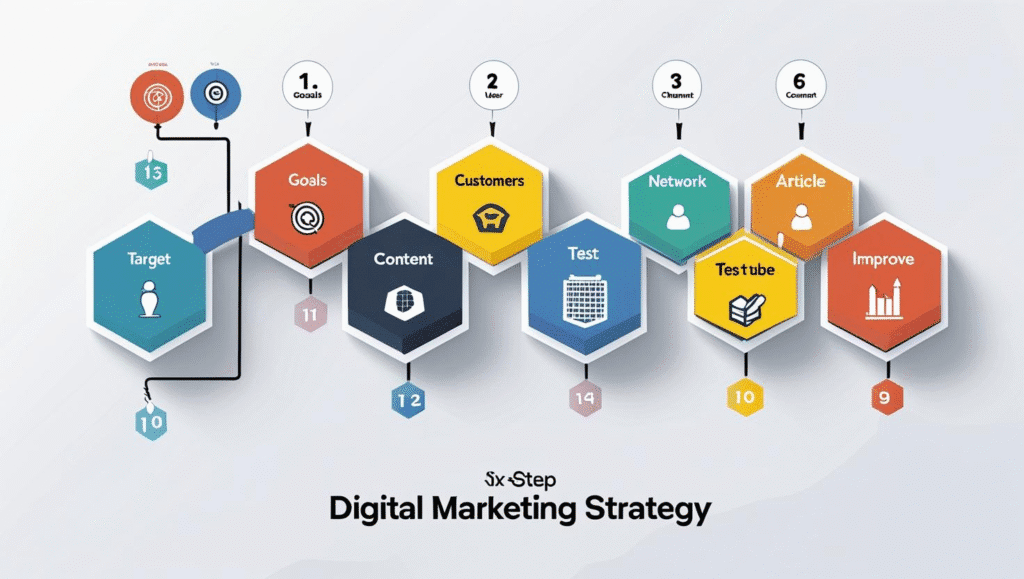 Traditional vs digital marketing comparison visual